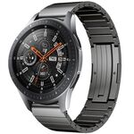 Per Samsung Galaxy Watch 46mm One Bead cinturino in lega di titanio (grigio)