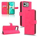 Per ASUS Zenfone 12 Ultra Skin Feel Custodia magnetica in pelle Flip (rosso rosa)