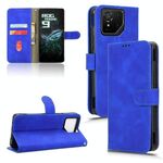 Per ASUS ROG Phone 9 Custodia in pelle magnetica Skin Feel Flip (blu)