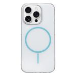Per iPhone 16 Pro Max Custodia per telefono MagSafe sottile in PC trasparente e colorato (blu)