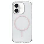 Per iPhone 16 Plus Custodia per telefono MagSafe sottile in PC trasparente (rosa)
