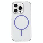 Per iPhone 13 Pro Max Custodia per telefono MagSafe sottile in PC trasparente e colorata (viola)