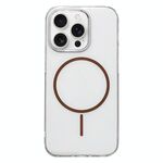 Per iPhone 13 Pro Max Custodia per telefono MagSafe sottile in PC trasparente e colorato (marrone)