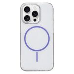 Per iPhone 13 Pro Custodia per telefono MagSafe sottile in PC trasparente e colorata (viola)