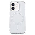 Per iPhone 12 / 12 Pro Custodia per telefono MagSafe sottile in PC trasparente (bianco)