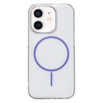 Per iPhone 12 / 12 Pro Custodia per telefono MagSafe sottile in PC trasparente (viola)