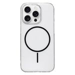 Per iPhone 12 Pro Max Custodia per telefono MagSafe sottile in PC trasparente e colorato (nero)