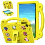 Per Lenovo Tab TB-311 / WIFI 10.1 2025 Custodia per tablet antiurto in EVA con supporto per bambini (giallo)
