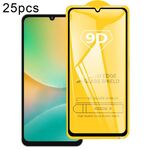 Per Samsung Galaxy M06 5G 25 pezzi 9D Full Glue Pellicola in vetro temperato per schermo