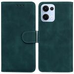 Per OPPO Reno13 Custodia per telefono in pelle Flip Global Skin Feel Pure Color (verde)