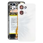 Per OPPO Reno13 Cover posteriore batteria originale con copriobiettivo fotocamera (bianco)
