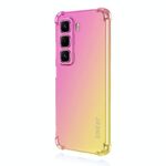 Per Infinix Hot 50 Pro ENKAY Hat-Prince Gradient Airbag TPU Custodia per telefono (oro rosa)