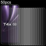Per vivo T4x 50 pezzi 0,26 mm 9H 2,5D Pellicola in vetro temperato