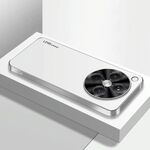 Per OPPO Find X8 AG Custodia per telefono in acrilico galvanico satinato (argento bianco)