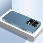 Per OPPO Reno13 Global AG Custodia per telefono in acrilico galvanico satinato (blu navy)
