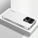 Per OPPO Reno13 Global AG Custodia per telefono in acrilico galvanico satinato (argento bianco)