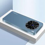 Per vivo X200 AG Custodia per telefono in acrilico galvanico satinato (blu navy)