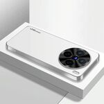 Per vivo X200 AG Custodia per telefono in acrilico galvanico satinato (argento bianco)