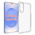 Per Samsung Galaxy S25 Edge 5G Custodia per telefono in TPU antiurto antiscivolo e spessa (trasparente)