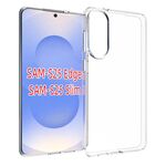 Per Samsung Galaxy S25 Edge 5G Custodia per telefono in TPU con texture impermeabile (trasparente)