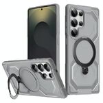 Per Samsung Galaxy S24 Ultra 5G Custodia per telefono con supporto MagSafe satinato (grigio)
