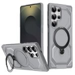 Per Samsung Galaxy S25 Ultra 5G Custodia per telefono con supporto MagSafe satinato (grigio)