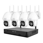 SriHome NVS001E-IPC039B 5MP 8CH HD NVR Set di telecamere wireless, spina: spina UK