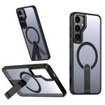 Per Samsung Galaxy S24 FE 5G Star Shine Series TPU + PC MagSafe Custodia per telefono con supporto pieghevole (nero)