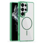 Per Samsung Galaxy S22 Ultra 5G Star Shield Thin Circle MagSafe Custodia per telefono (verde)