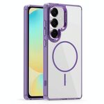 Per Samsung Galaxy S24 FE 5G Star Shield Thin Circle MagSafe Custodia per telefono (viola)
