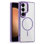 Per Samsung Galaxy S23 FE 5G Star Shield Thin Circle MagSafe Custodia per telefono (viola)