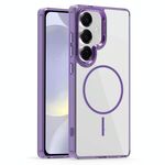 Per Samsung Galaxy S24 5G Star Shield Thin Circle MagSafe Custodia per telefono (viola)