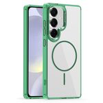 Per Samsung Galaxy S24 5G Star Shield Thin Circle MagSafe Custodia per telefono (verde)