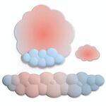 3 pezzi / set Cloudy Gradient Memory Foam Silicone Mouse Pad e tastiera, stile: modello 3