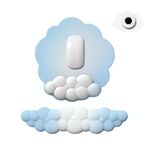 3 pezzi / set Cloudy Gradient Memory Foam Silicone Mouse Pad e tastiera, stile: modello 5