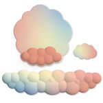 3 pezzi / set Cloudy Gradient Memory Foam Silicone Mouse Pad e tastiera, stile: modello 10