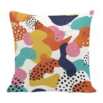 Cuscino per divano stampato Color Paradise con stampa centrale su richiesta, dimensioni: 45x45 cm (velluto olandese)