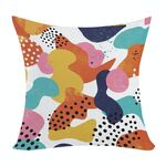 Cuscino per divano stampato Color Paradise con stampa centrale su richiesta, dimensioni: 45x45 cm (elasticità bidirezionale)