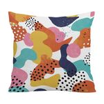 Cuscino per divano stampato Color Paradise con stampa centrale su richiesta, dimensioni: 60x60 cm (velluto di cristallo)