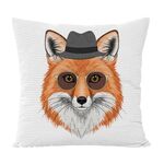 Cuscino per divano stampato Gentleman Fox con stampa centrale su richiesta, dimensioni: 35x35 cm (velluto granulare Twill)