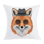Cuscino per divano stampato Gentleman Fox con stampa centrale su richiesta, dimensioni: 60x60 cm (elasticità bidirezionale)