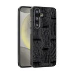 Per Samsung Galaxy S24 FE 5G ABEEL Beast Pattern 6D Micro-Embossed MagSafe Custodia per telefono in vera pelle (nero)