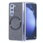 Per Samsung Galaxy Z Fold6 Glitter Powder MagSafe Custodia magnetica pieghevole per telefono (nero)