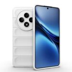 Custodia in TPU + flanella per OPPO Reno12 F 5G Global Magic Shield (bianca)