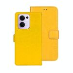 Per OPPO Reno13 F 5G idewei Crazy Horse Texture Custodia in pelle per telefono (giallo)