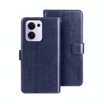 Per OPPO Reno13 F 5G idewei Crazy Horse Texture Custodia in pelle per telefono (blu)