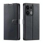Per OPPO Reno13 Pro 5G Voltage Custodia per telefono in pelle ultrasottile a pois (nera)