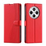 Per Redmi 14C 4G Voltage Custodia per telefono in pelle ultra sottile a pois (rosso)