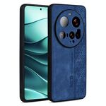 Per Xiaomi 15 Ultra AZNS Custodia per telefono con effetto pelle in rilievo 3D (blu zaffiro)