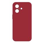 Per iPhone 16 Custodia per telefono in silicone liquido imitazione (rosso scuro)